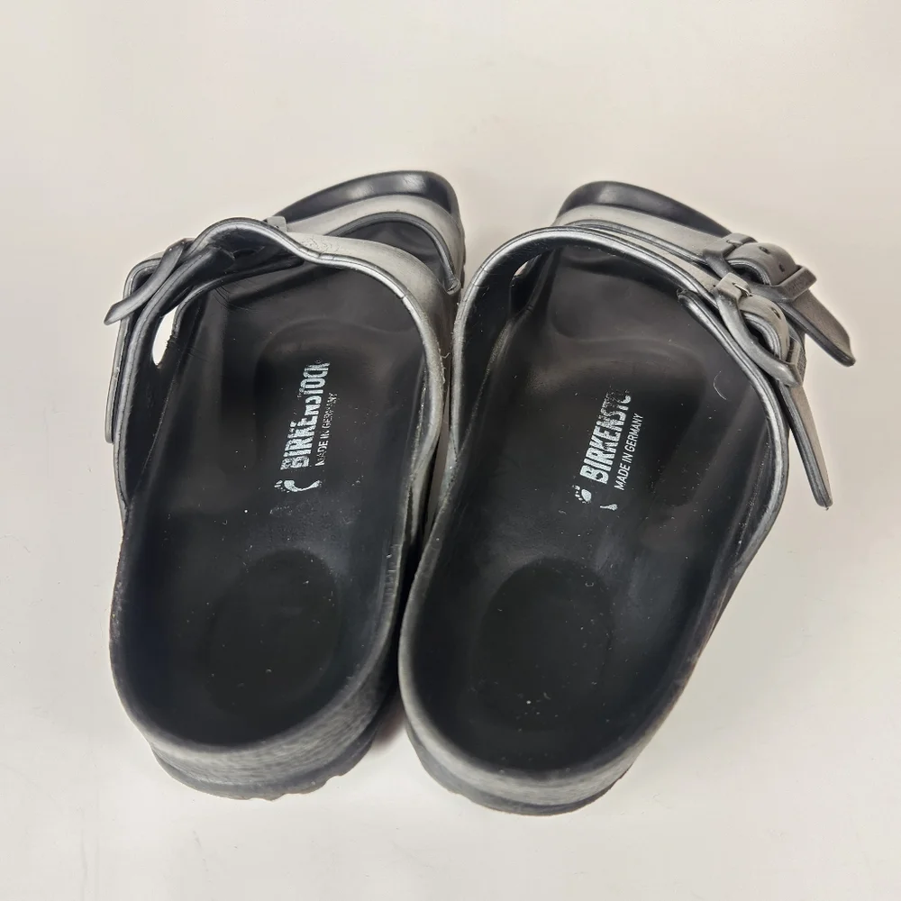 BIRKENSTOCK Women's Arizona Essentials Sandals 38 / 7 Black Slide Beachy Shoes - Picture 7 of 8